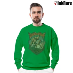 Men’s Deathstalker The Last Great Warrior King Crewneck Sweatshirt in irish green | Cozy Fabric, Clean Style