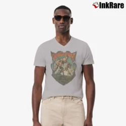 Men’s Deathstalker The Last Great Warrior King V-Neck Tee in sport grey | Sharp, Breathable, Everyday Staple