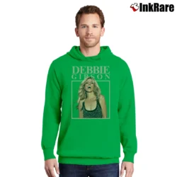 Men’s Debbie Gibson 1980s Style Pullover Hoodie in irish green | Cozy, Durable, Modern Fit