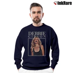 Men’s Debbie Gibson 1980s Style Crewneck Sweatshirt in navy | Cozy Fabric, Clean Style