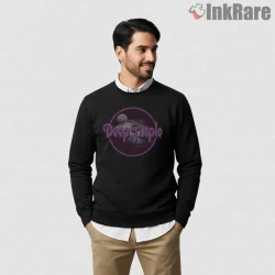 Deep Purple Cosmic Moon Logo Shirt on graphic shirt for men graphic tee