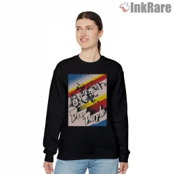 Deep Purple Seventies Stripe Portrait Shirt on graphic shirt for women graphic tee