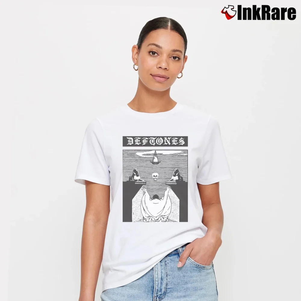 Women’s Deftones Ceremony Signature T-Shirt in white | Soft, Flattering Fit