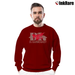 Men’s Degarmo And Key Boycott Hell Tour Crewneck Sweatshirt in maroon | Cozy Fabric, Clean Style