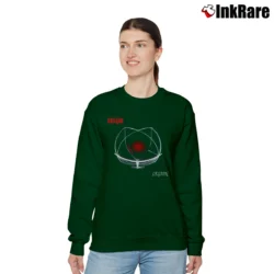 Women’s Deicide Rock Band Black Metal Relaxed Sweatshirt in forest green | Soft, Laid-Back Vibe