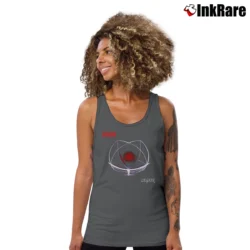 Women’s Deicide Rock Band Black Metal Tank Top in charcoal | Lightweight, Movement-Friendly