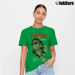 Women’s Deion Sanders Prime Time for Football and Baseball Fans Signature T-Shirt in irish green | Soft, Flattering Fit