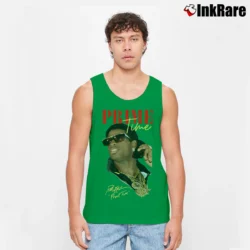 Men’s Deion Sanders Prime Time for Football and Baseball Fans Tank Top in irish green | Breathable, Active-Friendly Design