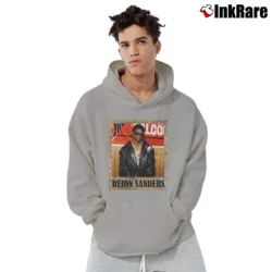 Men’s deion sanders vintage frame for Football and Baseball Fans Pullover Hoodie in sport grey | Cozy, Durable, Modern Fit