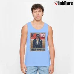 Men’s deion sanders vintage frame for Football and Baseball Fans Tank Top in light blue | Breathable, Active-Friendly Design