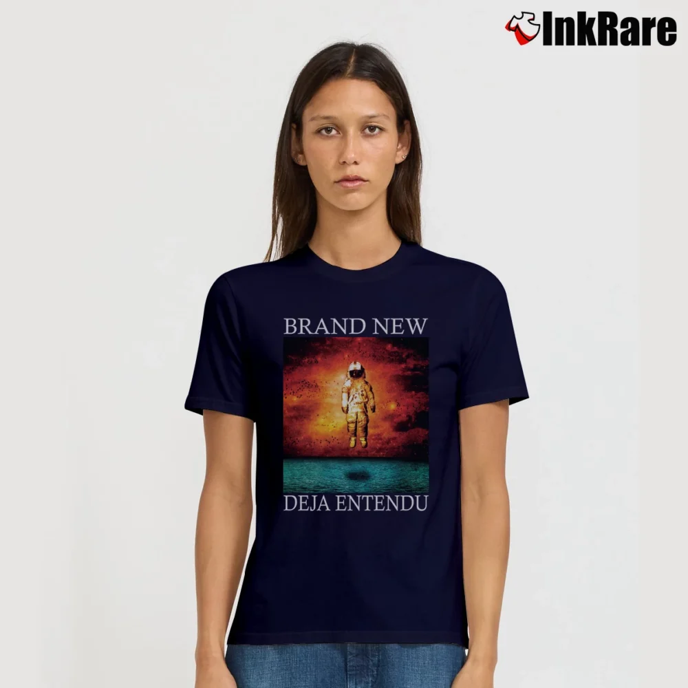 Women’s Deja Entendu Brand New Album Signature T-Shirt in navy | Soft, Flattering Fit