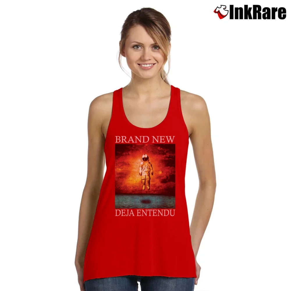 Women’s Deja Entendu Brand New Album Tank Top in red | Lightweight, Movement-Friendly