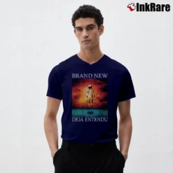 Men’s Deja Entendu Brand New Album V-Neck Tee in navy | Sharp, Breathable, Everyday Staple