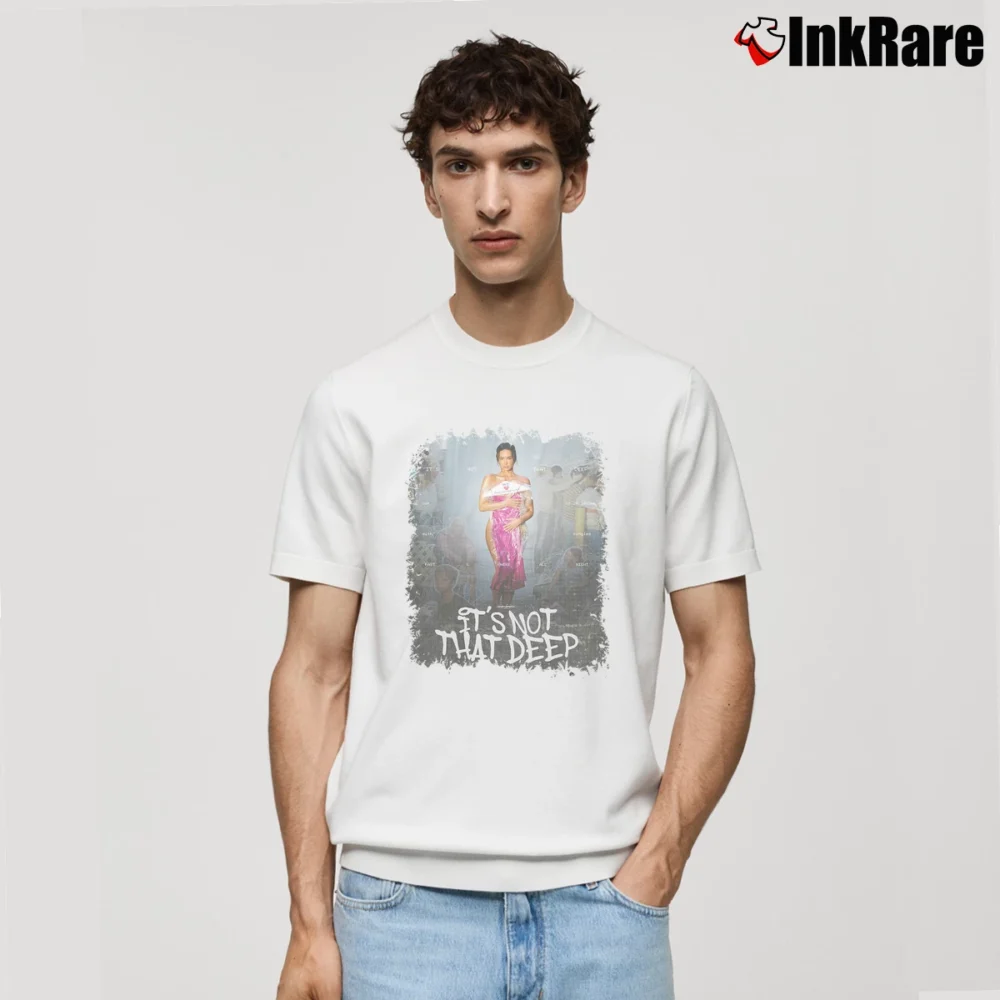 Men’s Demi Lovato It's Not That Deep Classic T-Shirt in white | Soft, Breathable Everyday Wear
