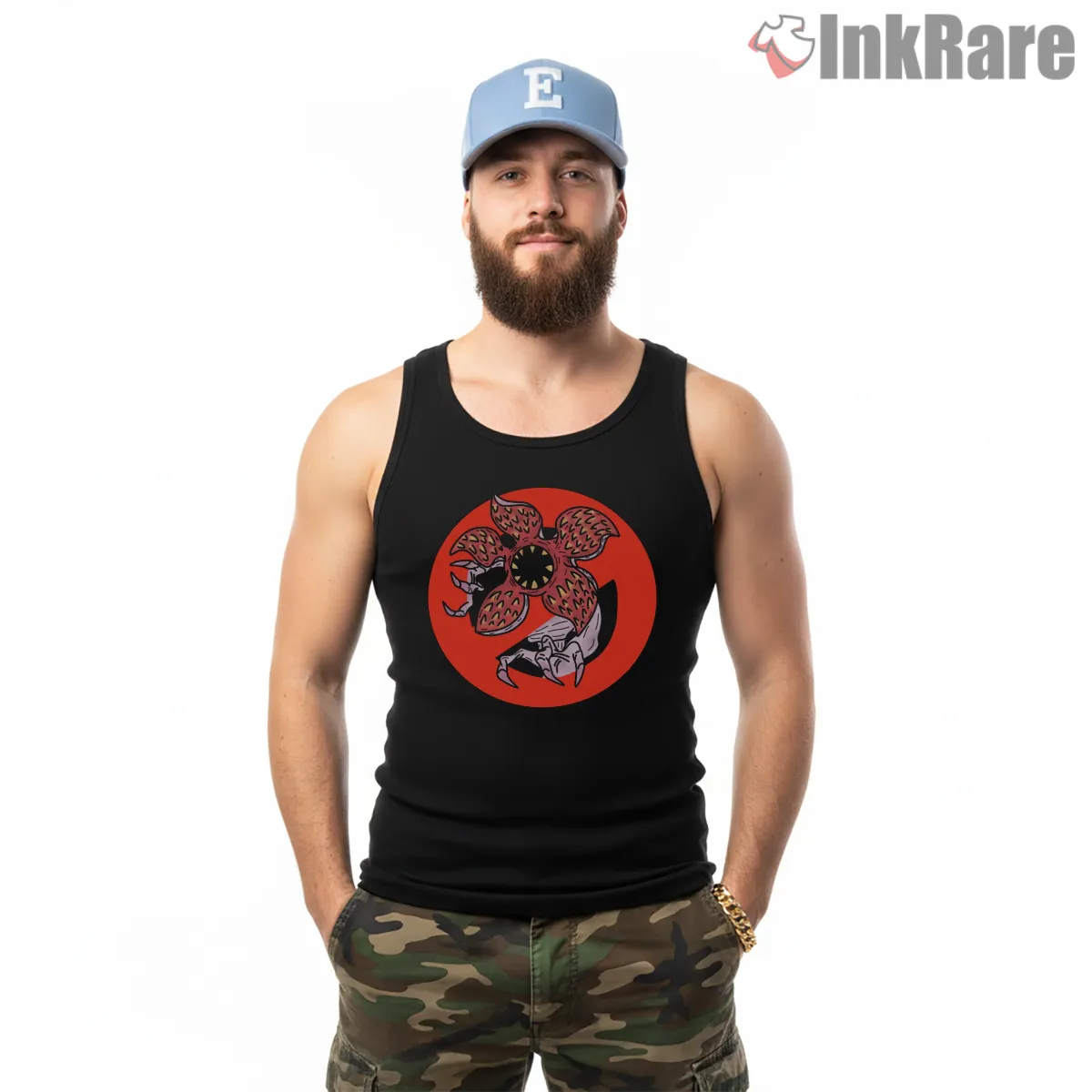Demobusters Retro Monster Hunting Squad Tank Top Black Demobusters Retro Monster Hunting Squad Shirt on black tank top for men graphic tee