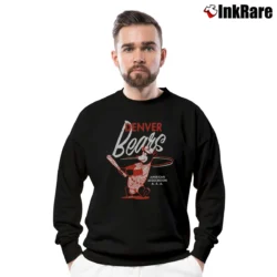 Men’s Denver Bears 1957 Vintage Crewneck Sweatshirt in black | Cozy Fabric, Clean Style