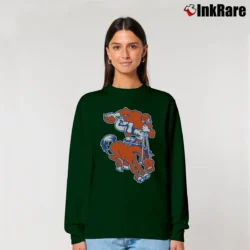 Women’s Denver Broncos 80s Mascot Logo NFL Football Relaxed Sweatshirt in forest green | Soft, Laid-Back Vibe