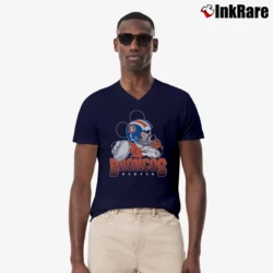 Men’s Denver Broncos Disney Mickey Mouse V-Neck Tee in navy | Sharp, Breathable, Everyday Staple