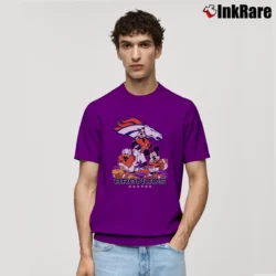 Men’s Denver Broncos Mickey Donald Goofy Nfl Football Classic T-Shirt in purple | Soft, Breathable Everyday Wear