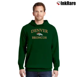 Men’s Denver Broncos Nfl Pullover Hoodie in forest green | Cozy, Durable, Modern Fit