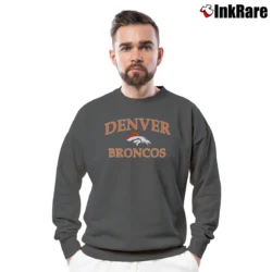 Men’s Denver Broncos Nfl Crewneck Sweatshirt in charcoal | Cozy Fabric, Clean Style