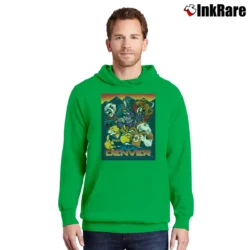 Men’s Denver Sports The Mile High City Pullover Hoodie in irish green | Cozy, Durable, Modern Fit