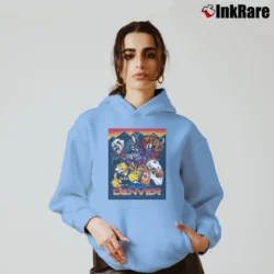 Women’s Denver Sports The Mile High City Cozy Hoodie in light blue | Warm, Structured, Stylish