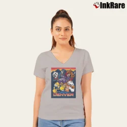 Women’s Denver Sports The Mile High City V-Neck Tee in sport grey | Chic Neckline, Soft Texture