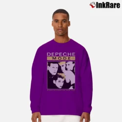 Men’s Depeche Mode Black Celebration Tour Long-Sleeve Shirt in purple | Sleek, Lightweight, Year-Round Wear