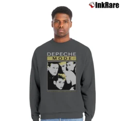 Men’s Depeche Mode Black Celebration Tour Crewneck Sweatshirt in charcoal | Cozy Fabric, Clean Style