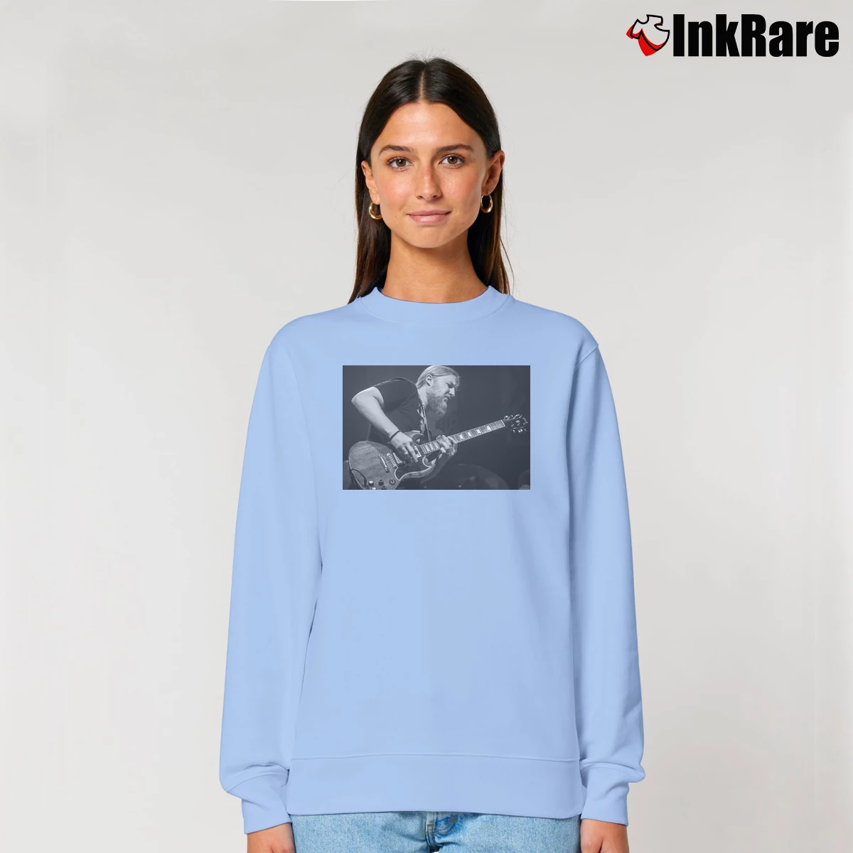 Women’s Derek Trucks Classic Tour Relaxed Sweatshirt in light blue | Soft, Laid-Back Vibe