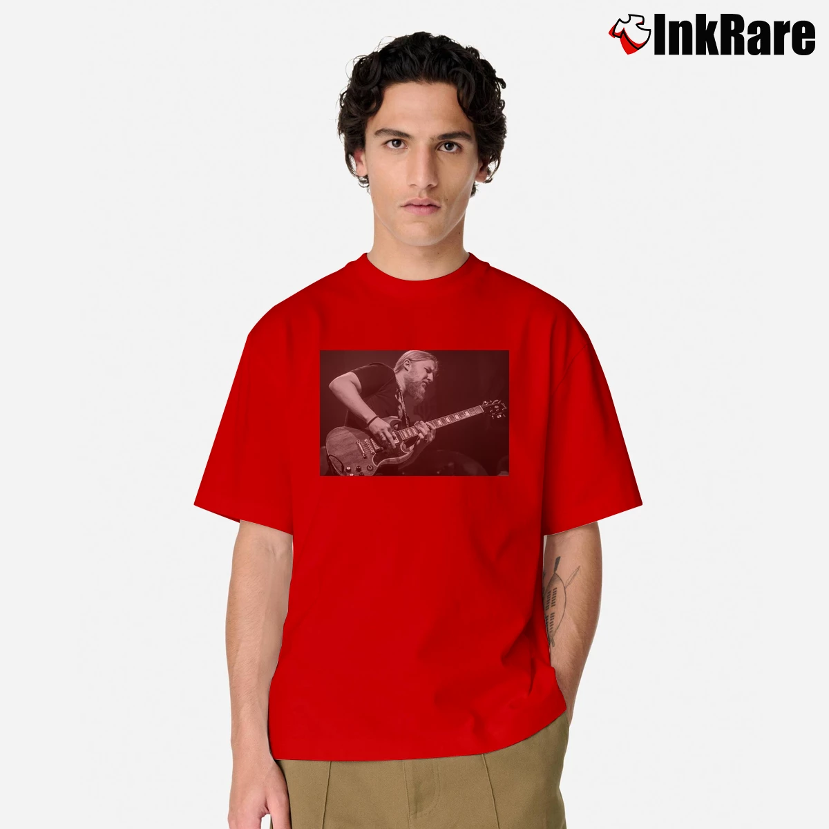 Men’s Derek Trucks Classic Tour Classic T-Shirt in red | Soft, Breathable Everyday Wear