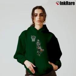 Women’s Derrick Rose Basketball Dunk for NBA Fans Cozy Hoodie in forest green | Warm, Structured, Stylish