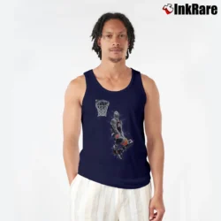 Men’s Derrick Rose Basketball Dunk for NBA Fans Tank Top in navy | Breathable, Active-Friendly Design