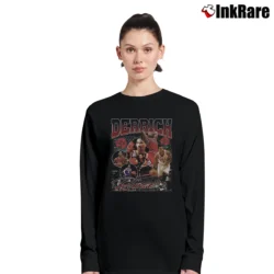Women’s derrick rose vintage bootleg for NBA Fans Long-Sleeve Top in black | Sleek, Versatile, All-Season