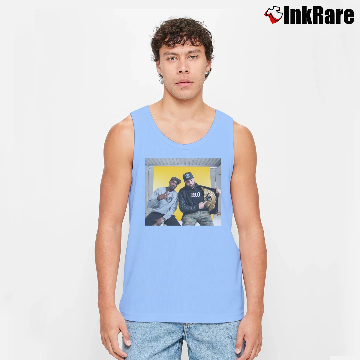 Desus And Mero Men’s Performance Tank in light blue – Lightweight Comfort Men’s Desus And Mero Tank Top in light blue | Breathable, Active-Friendly Design