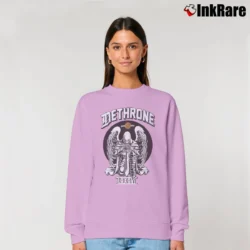 Women’s Dethrone Smooth Angel Graphic Relaxed Sweatshirt in light pink | Soft, Laid-Back Vibe