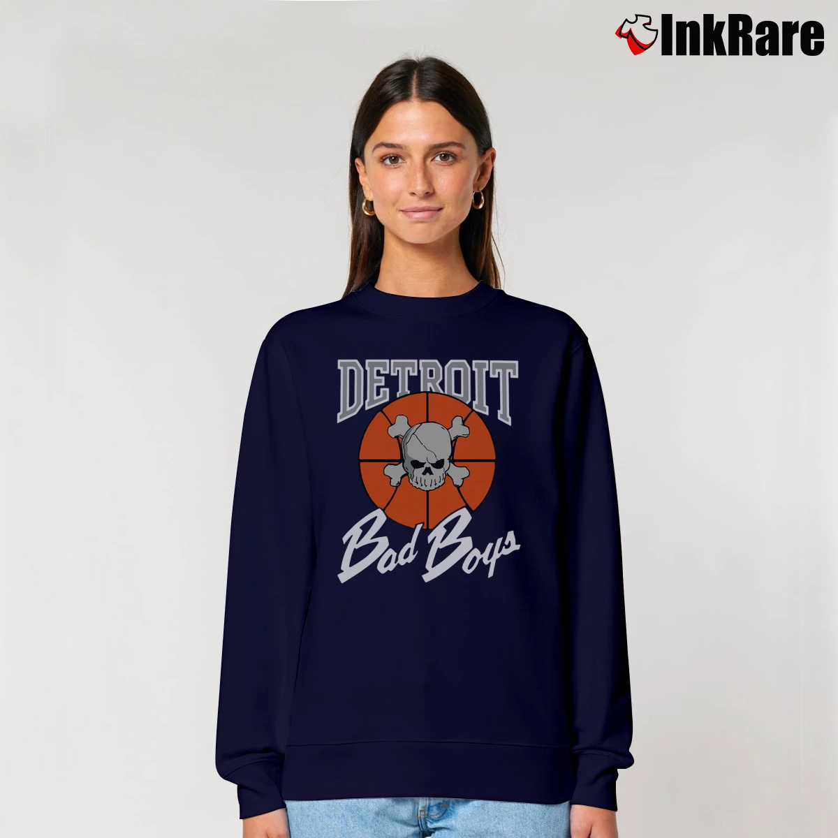 Detroit Bad Boys Women’s Relaxed Sweatshirt in navy – Cozy Casual Women’s Detroit Bad Boys Relaxed Sweatshirt in navy | Soft, Laid-Back Vibe