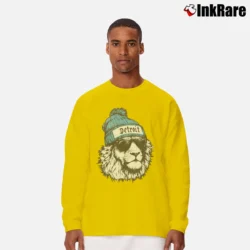 Men’s Detroit Football Lion Mascot Game Day Classic Long-Sleeve Shirt in yellow | Sleek, Lightweight, Year-Round Wear