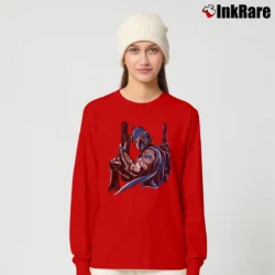 Women’s Detroit Lions Boba Fett Star Wars Football Long-Sleeve Top in red | Sleek, Versatile, All-Season