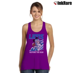 Women’s Detroit Lions Mickey Mouse Football Team Tank Top in purple | Lightweight, Movement-Friendly