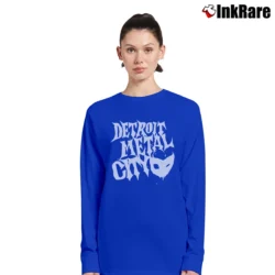 Women’s Detroit Metal City Anime Manga Dragonball Graphic Long-Sleeve Top in royal blue | Sleek, Versatile, All-Season