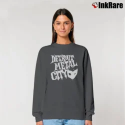 Women’s Detroit Metal City Anime Manga Dragonball Graphic Relaxed Sweatshirt in charcoal | Soft, Laid-Back Vibe