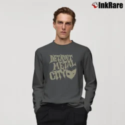 Men’s Detroit Metal City Japanese Anime Dragonball Crossover Long-Sleeve Shirt in charcoal | Sleek, Lightweight, Year-Round Wear