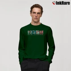 Men’s Detroit Michigan Sports Logos Tigers Lions Long-Sleeve Shirt in forest green | Sleek, Lightweight, Year-Round Wear