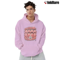 Men’s Detroit Red Wings Caricature Yzerman Pullover Hoodie in light pink | Cozy, Durable, Modern Fit