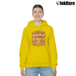 Women’s Detroit Red Wings Caricature Yzerman Cozy Hoodie in yellow | Warm, Structured, Stylish
