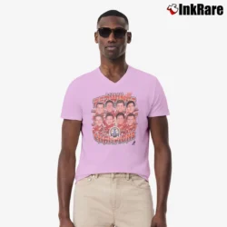 Men’s Detroit Red Wings Caricature Yzerman V-Neck Tee in light pink | Sharp, Breathable, Everyday Staple