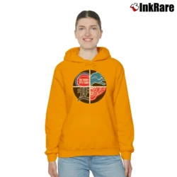 Women’s Detroit Sports Logos Lions Tigers Red Wings Cozy Hoodie in orange | Warm, Structured, Stylish