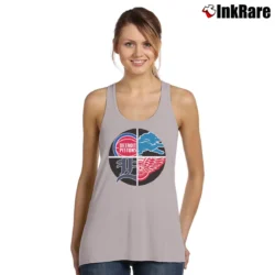 Women’s Detroit Sports Logos Lions Tigers Red Wings Tank Top in sport grey | Lightweight, Movement-Friendly